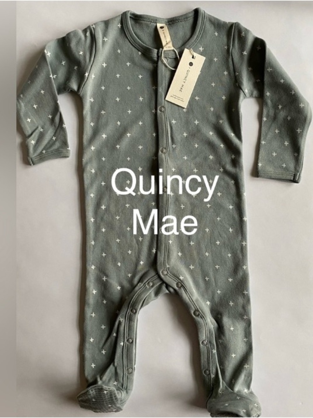 2pc Bundle: 18-24M Organic Cotton Quincy May Romper & Footed Sleeper, Rylee+Cru - Picture 7 of 13